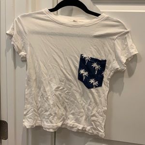 Brandy crop top with pocket